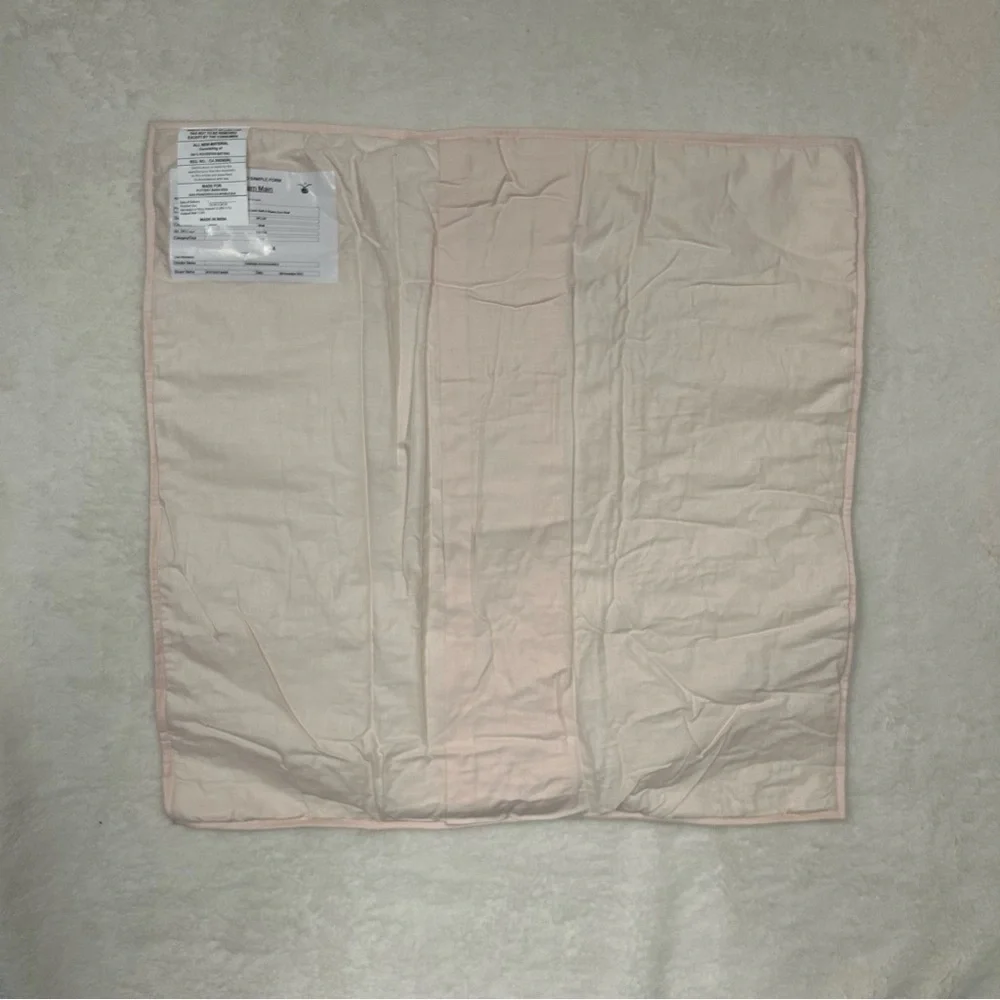 Pottery Barn Cozy Cloud Cotton Linen Quilted EURO Pillow Sham Cover Shell NEW